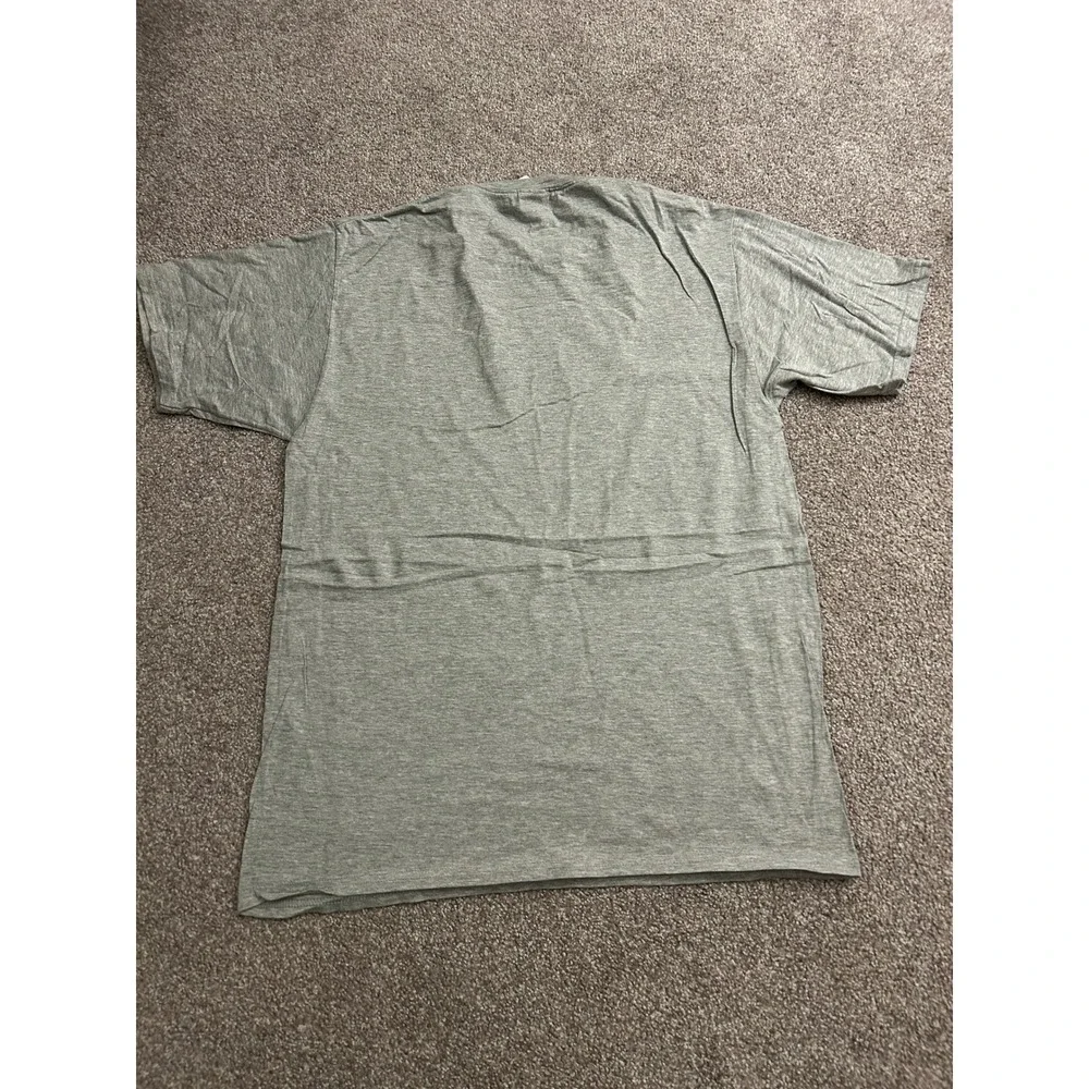 Port &‎ Company Graphic Tee Mens Medium Gray Excellent Meowdy Partner Cowboy Cat